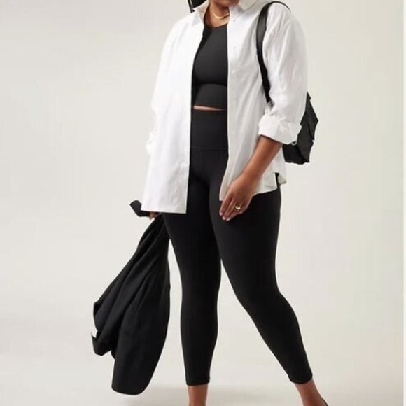 ATHLETA OVERSIZED WHITE POPLIN TOP BUTTON DOWN SHIRT NEW WITH TAGS XXS - Picture 3 of 13